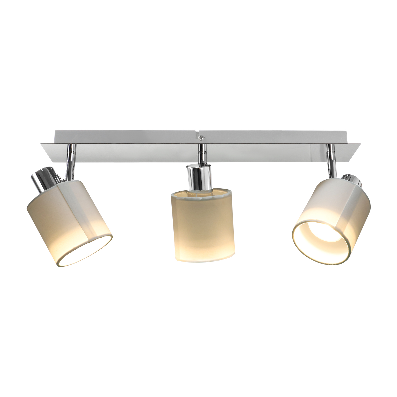 bedroom corridor chandelier ceiling lamp European textile and metal 3 light beam condenser ceiling lamp